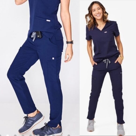 ✅FIGS Navy Blue Scrub Technical Collection Pants X-SMALL - Picture 1 of 5